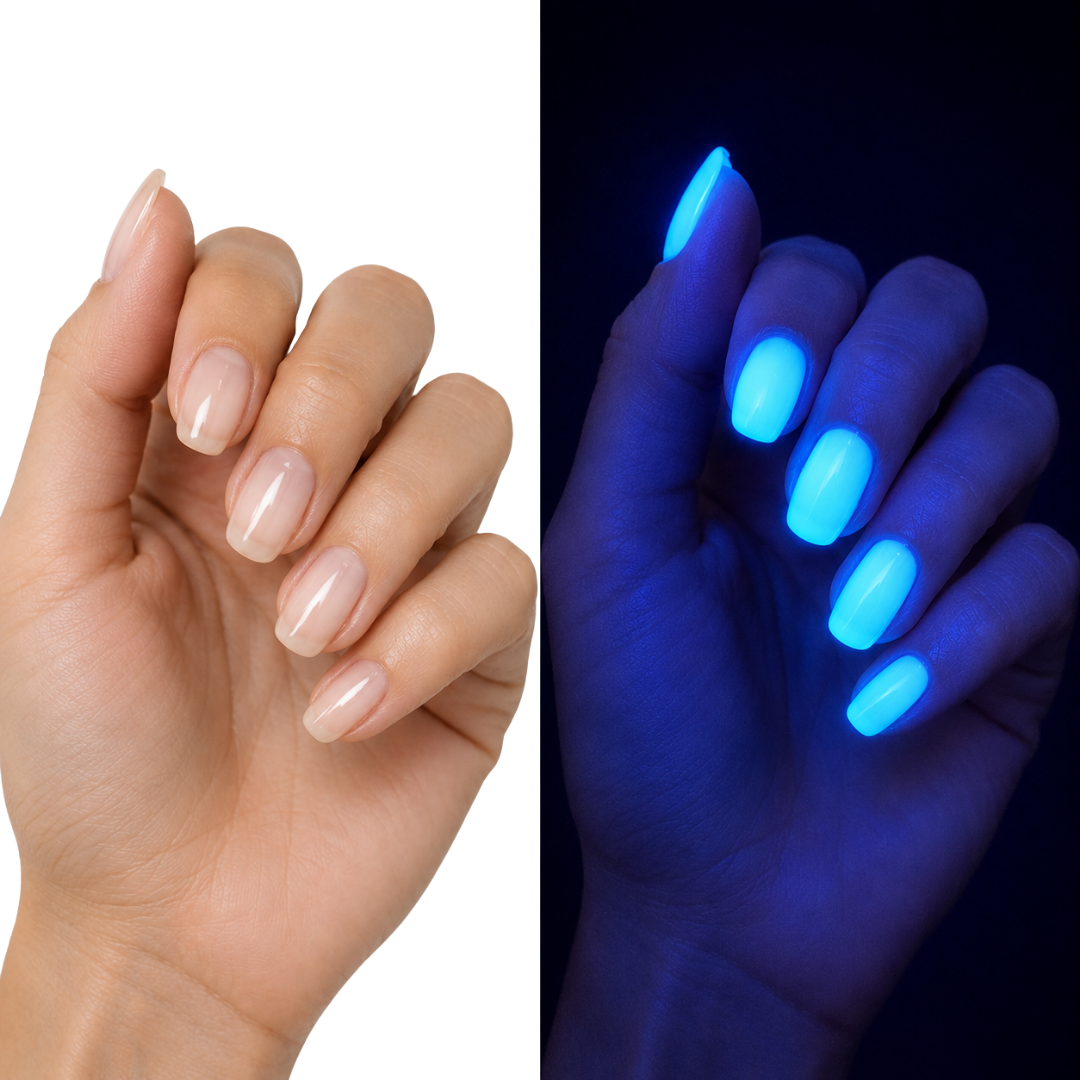 Leuchtender UV-Nagellack Transparent