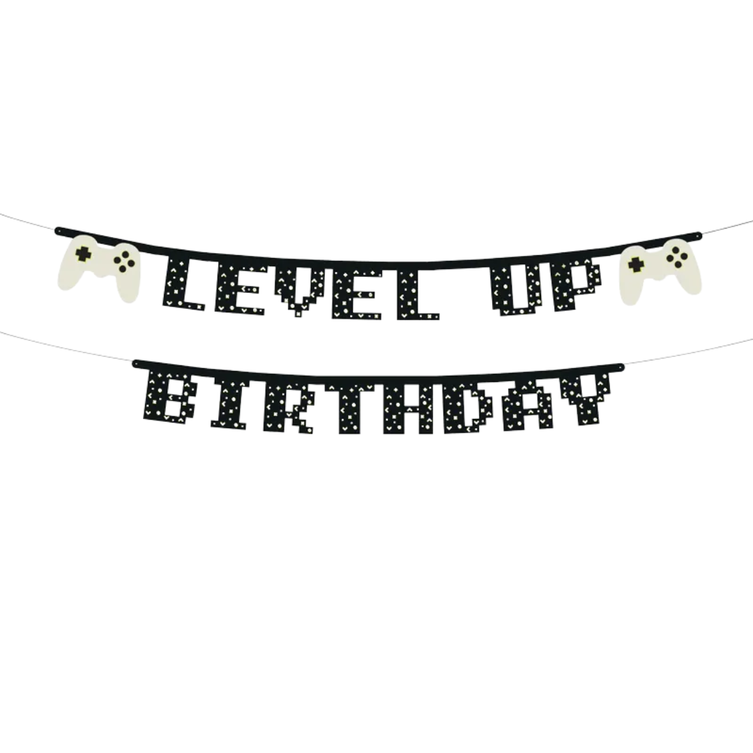 Level Up Geburtstag Girlande