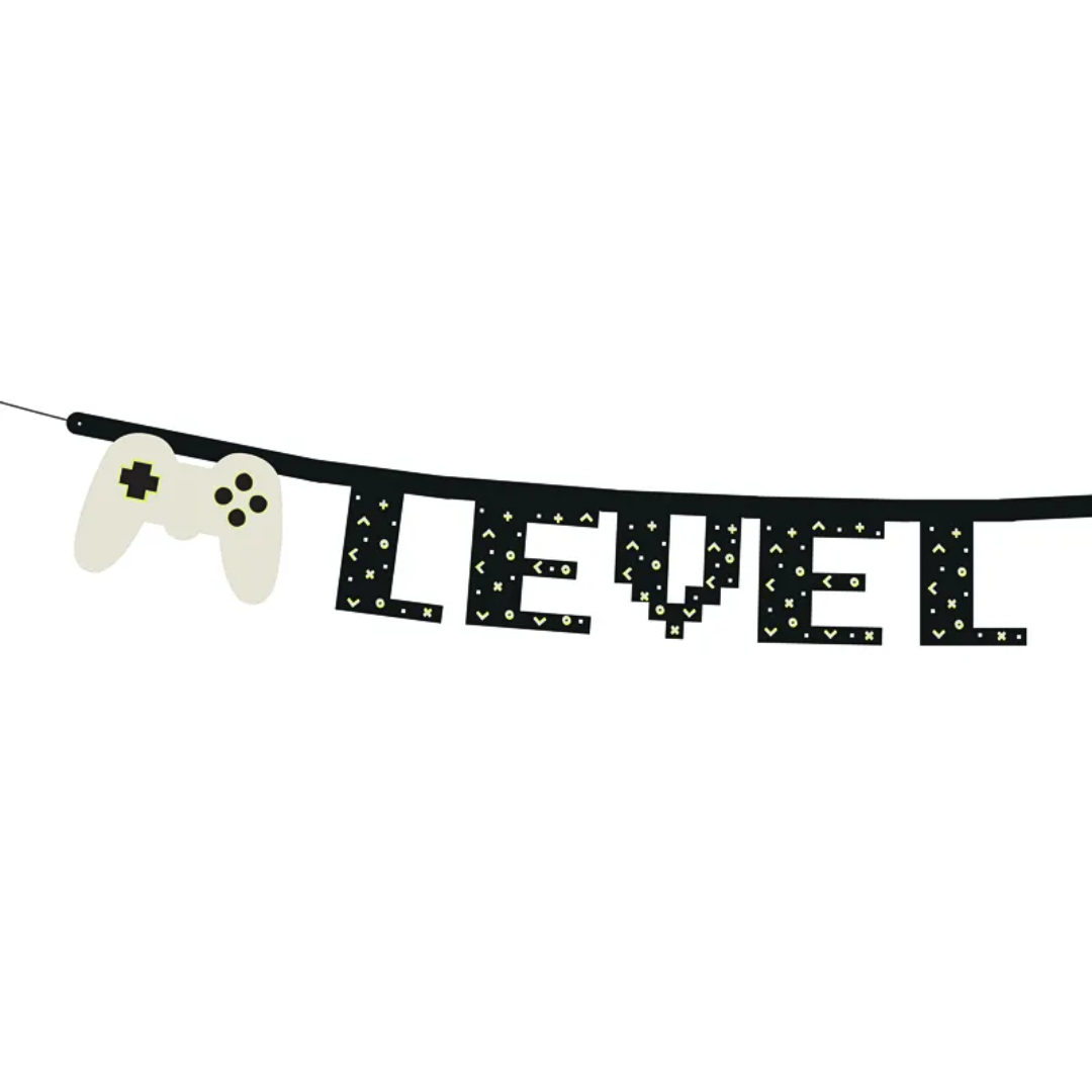 Level Up Geburtstag Girlande