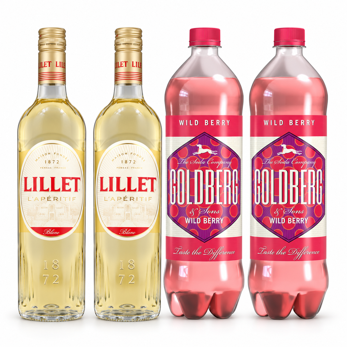 Lillet Wild Berry Nachfüllset – Zutaten für 3,5 l im Keggo Mini Keg