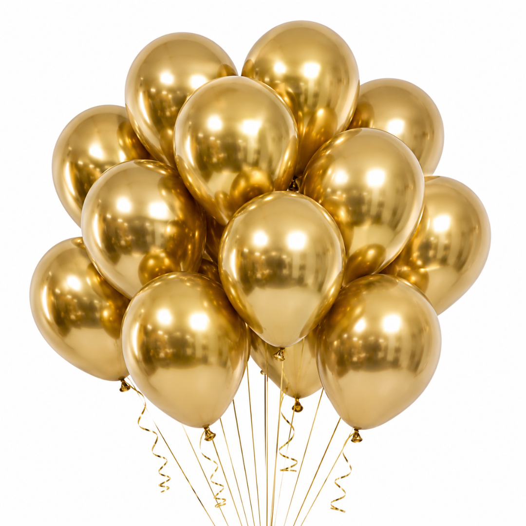 Luftballons Metallic 50 Stück Gold