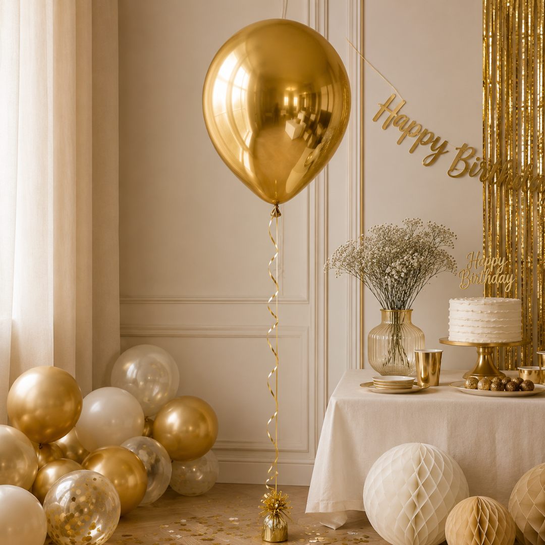 Luftballons Metallic 50 Stück Gold