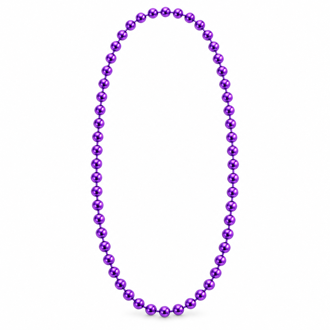 Mardi-Gras-Perlenkette Lila