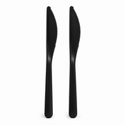 Mehrweg Messer extra stabil schwarz 18,5 cm 20 Stück