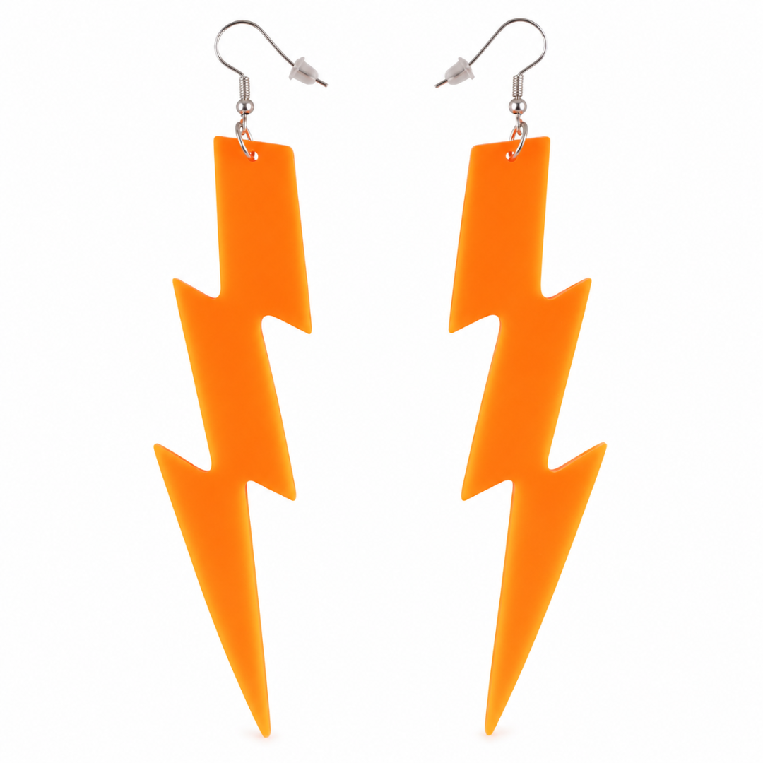 Neon Blitz Ohrringe Orange