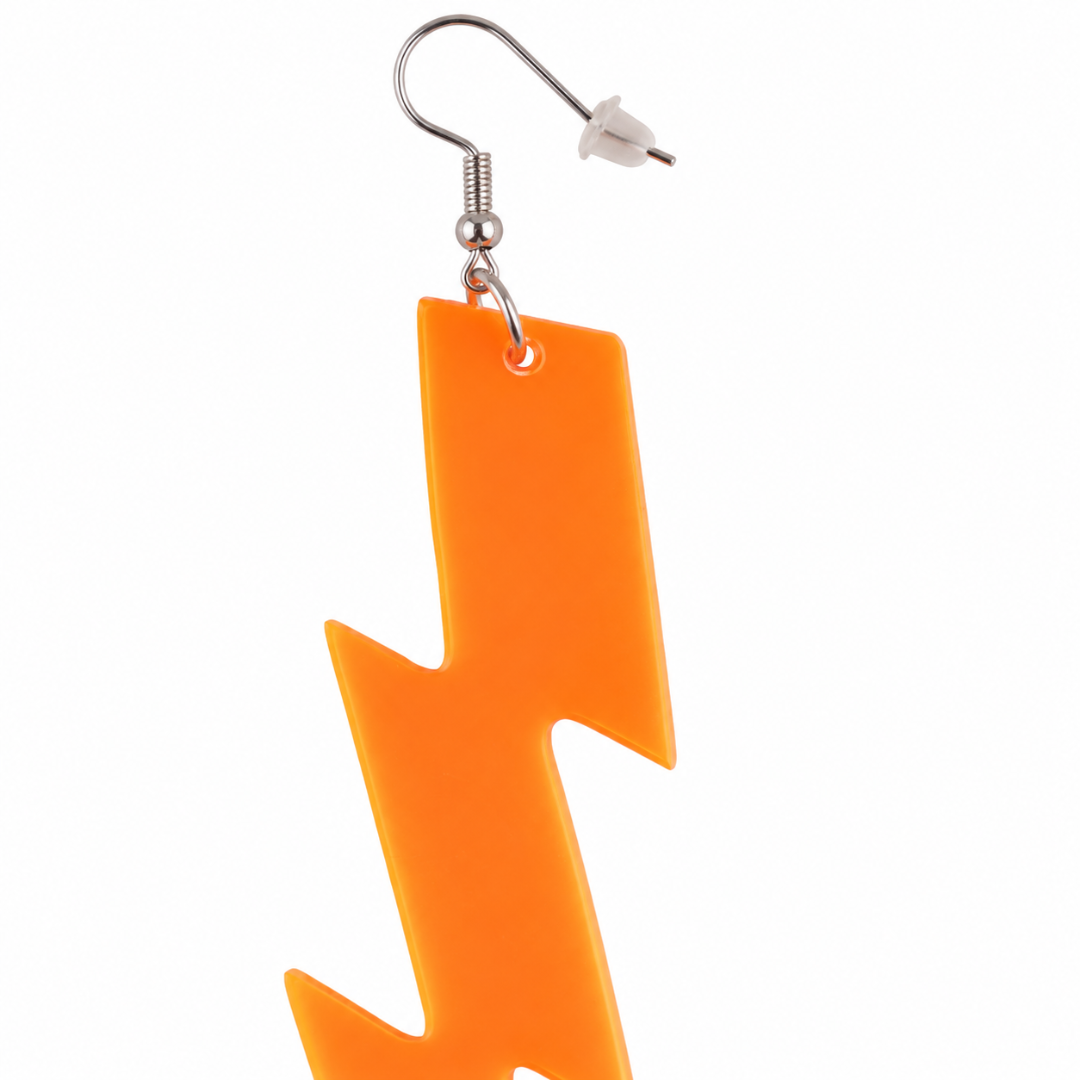Neon Blitz Ohrringe Orange
