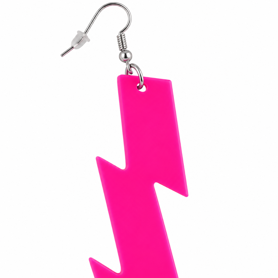 Neon Blitz Ohrringe Pink
