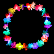 Neon UV LED Hawaiikette - Bunt