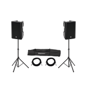 OMNITRONIC Set 2x XKB-212A + Boxenhochständer MOVE MK2