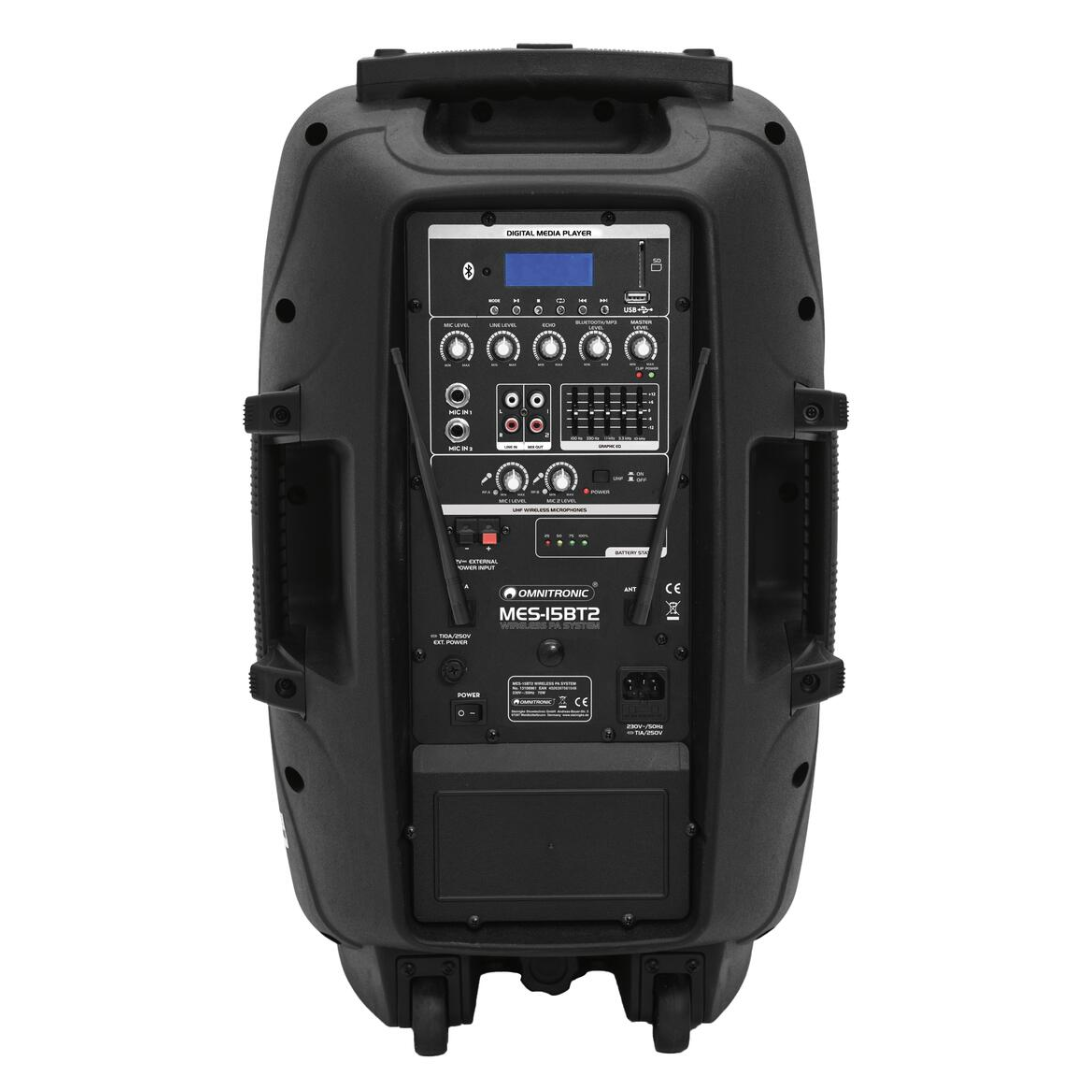 OMNITRONIC Set MES-15BT2 + Akku