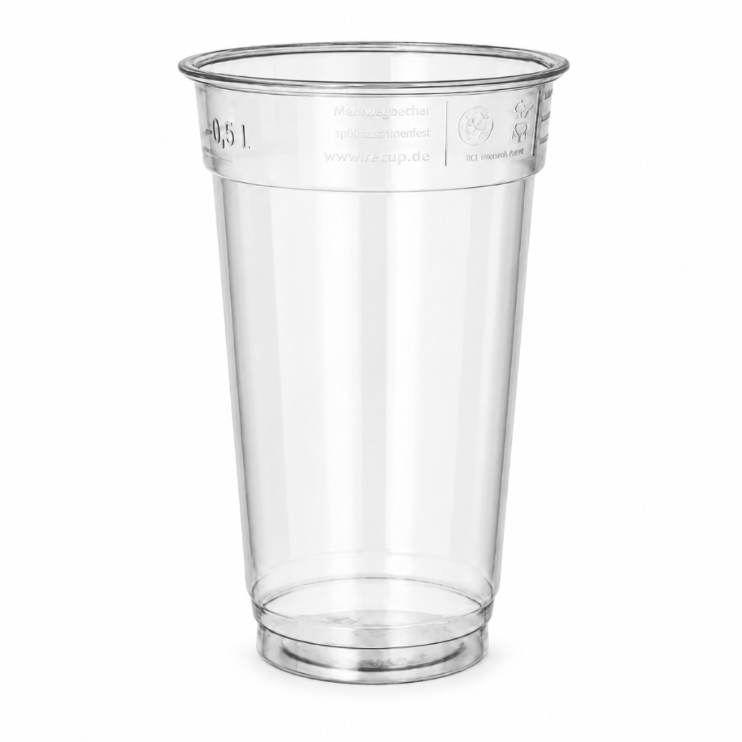 Party Einwegbecher 0,5 l glasklar 50 Stück