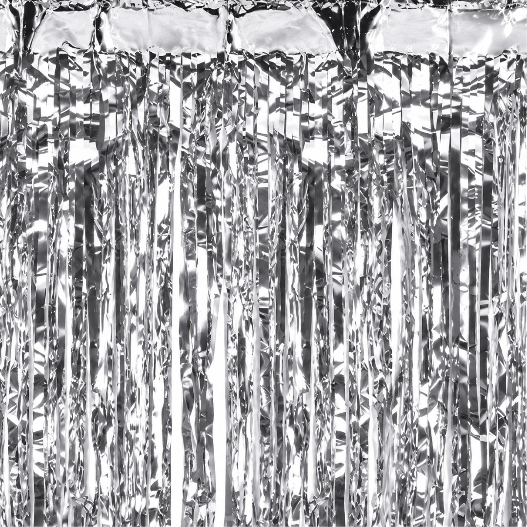 Partyvorhang Silber 100 x 200 cm