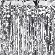 Partyvorhang Silber 100 x 200 cm