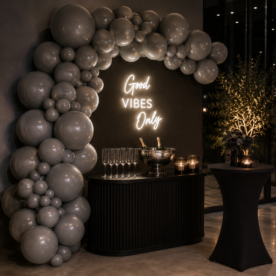 Luftballons Pastell Grau Extra Stark 50 Stück