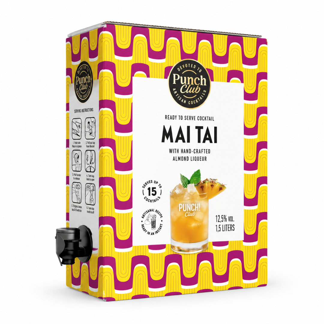 Punch Club Mai Tai Cocktail Bag in Box mit Zapfhahn 1,5 l