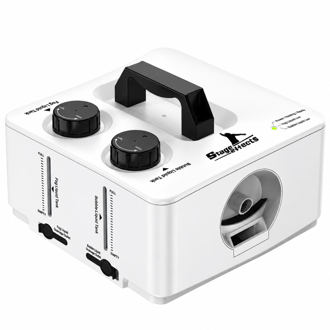 Rauchblasenmaschine 2-in-1 Nebel & Seifenblasen
