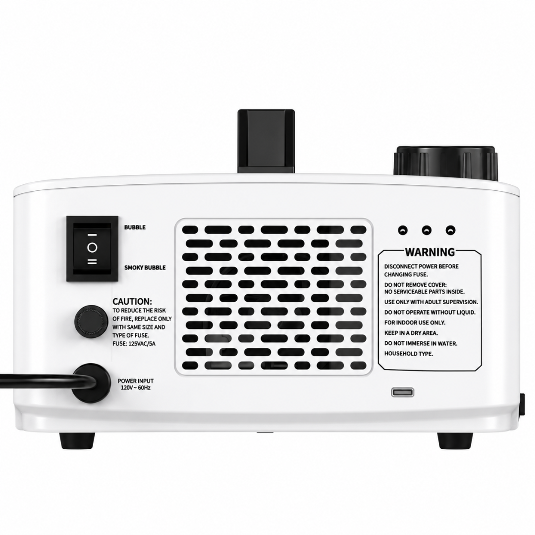 Rauchblasenmaschine 2-in-1 Nebel & Seifenblasen