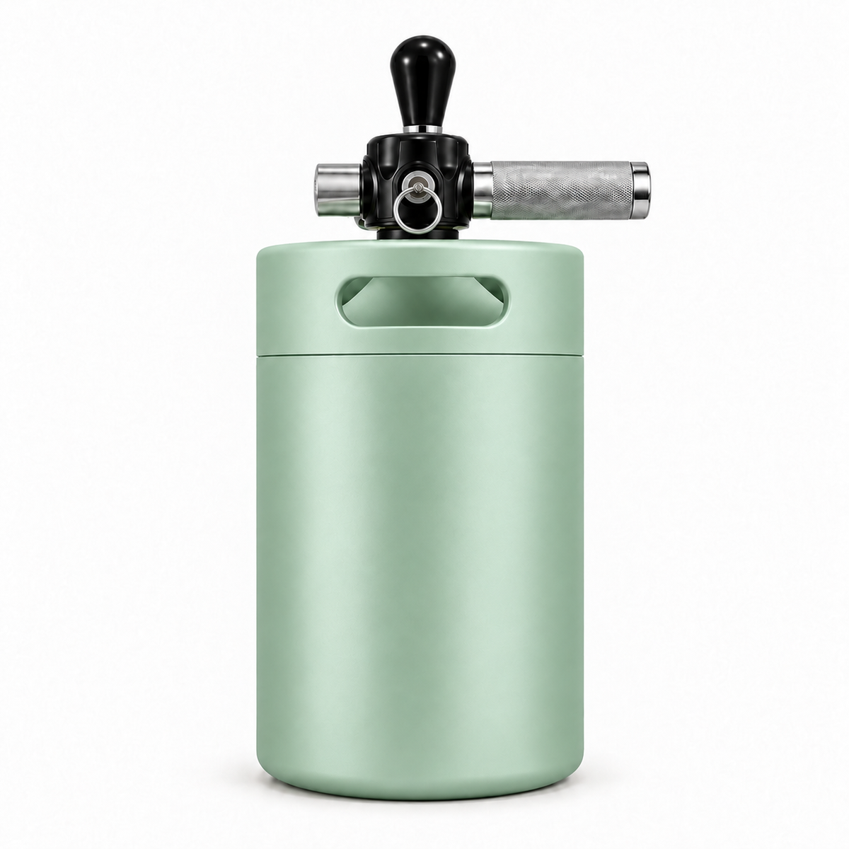 Keggo Mini Keg 4 l Salbeigrün – Mobile Zapfanlage für Cocktails & Spritz