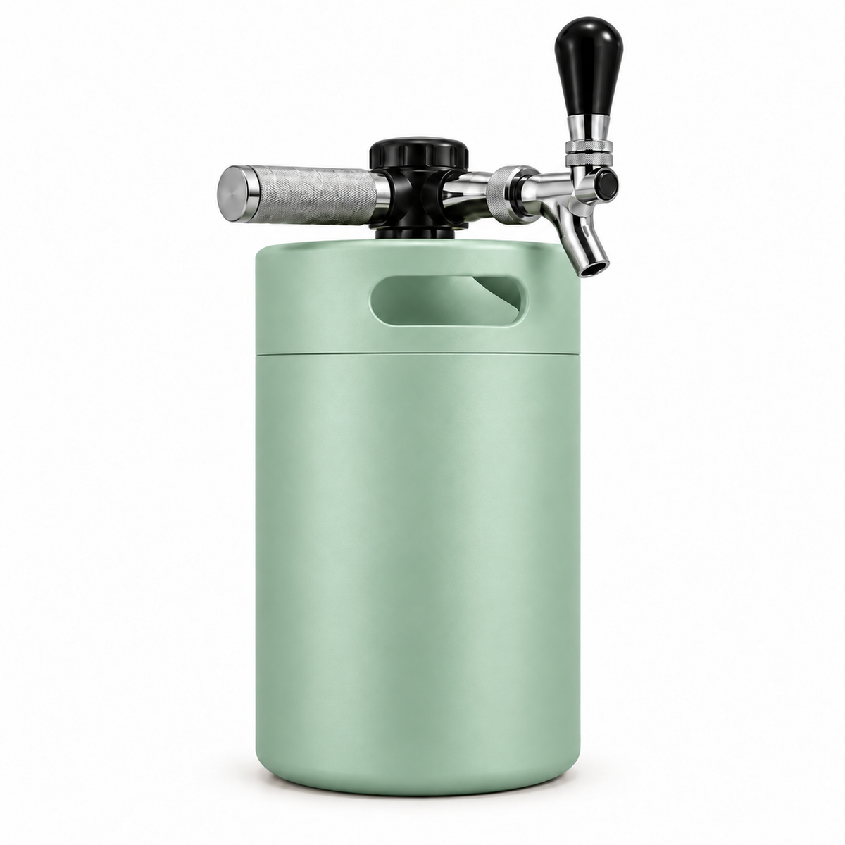 Keggo Mini Keg 4 l Salbeigrün – Mobile Zapfanlage für Cocktails & Spritz