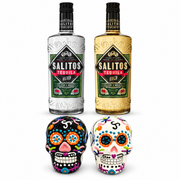 Salitos Tequila Gold & Silver Set mit Salz und Zimtstreuer