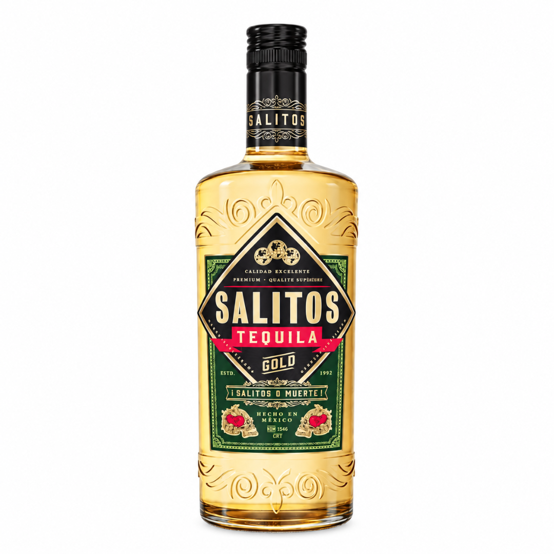 Salitos Tequila Gold & Silver Set mit Salz und Zimtstreuer