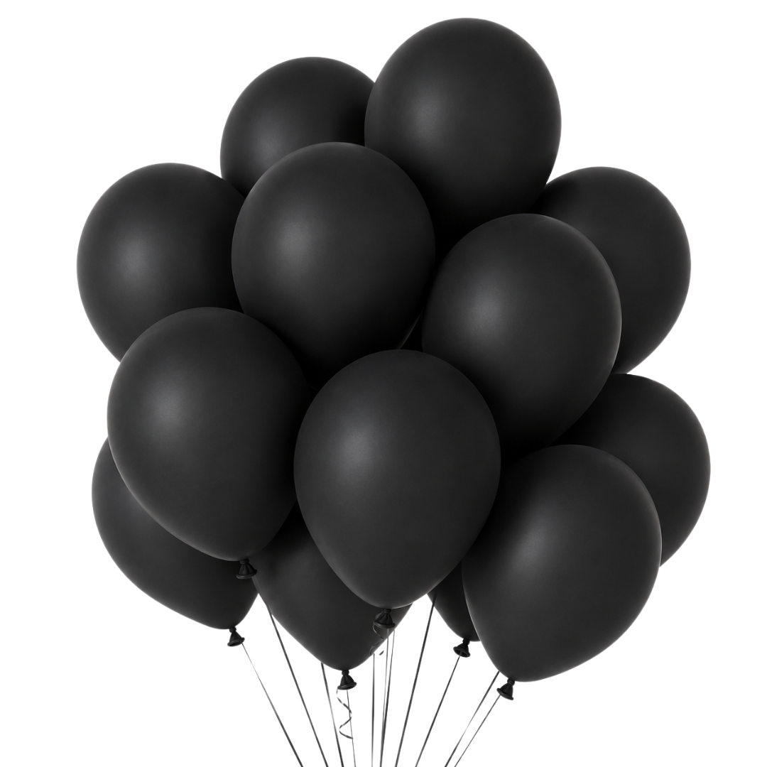 Luftballons Schwarz 100 Stück