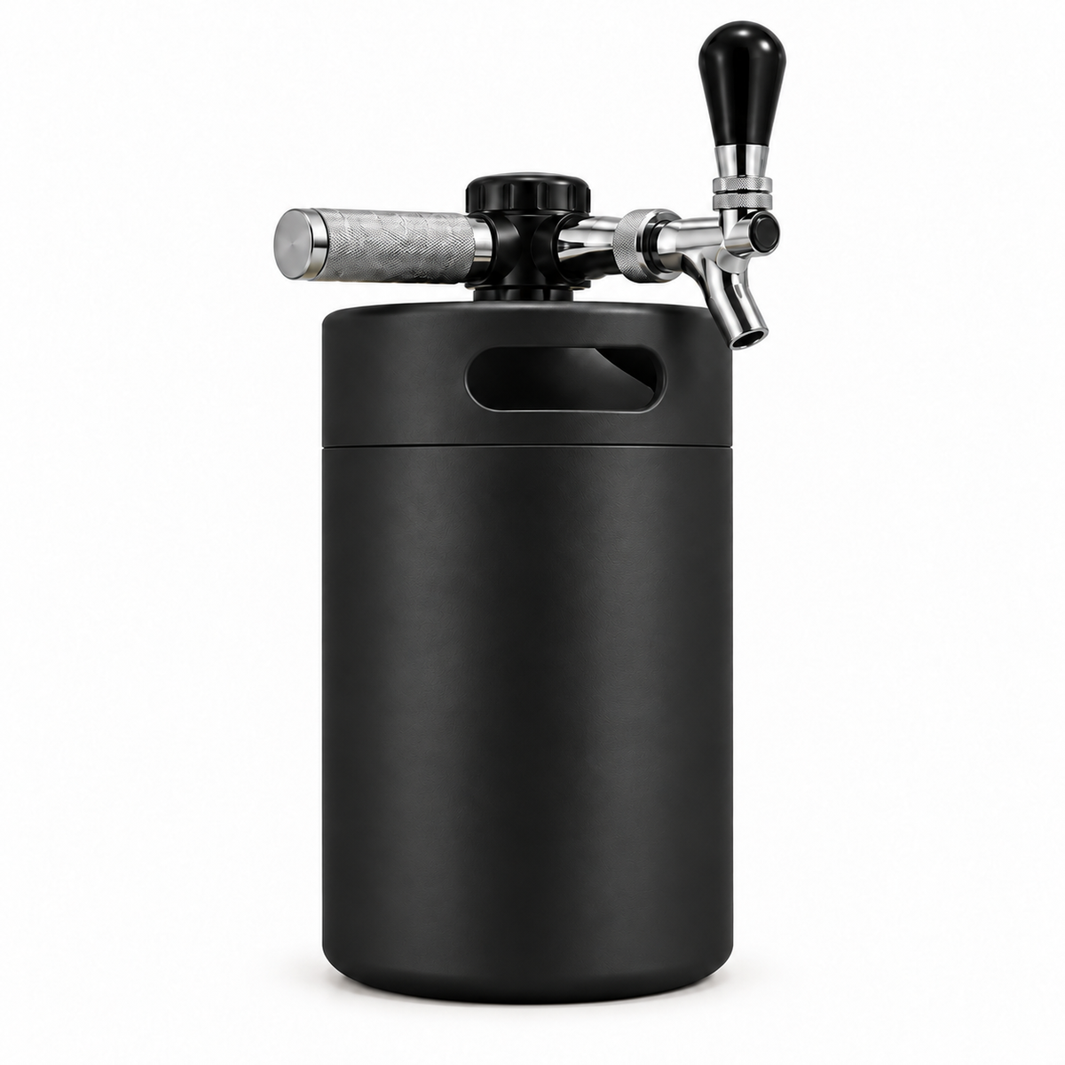 Keggo Mini Keg 4 l Schwarz – Mobile Zapfanlage für Cocktails & Spritz