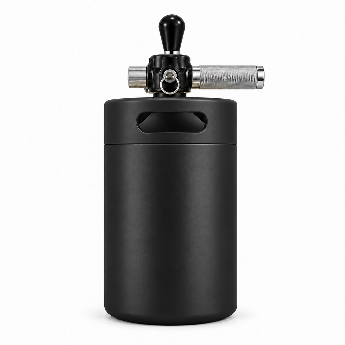 Keggo Mini Keg 4 l Schwarz – Mobile Zapfanlage für Cocktails & Spritz