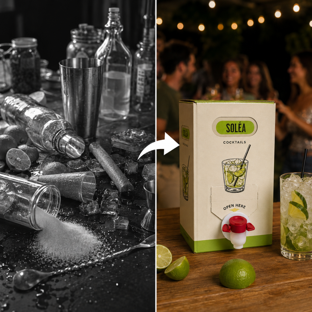 Soléa Caipirinha 1,5 l – Fertigcocktail mit Zapfhahn