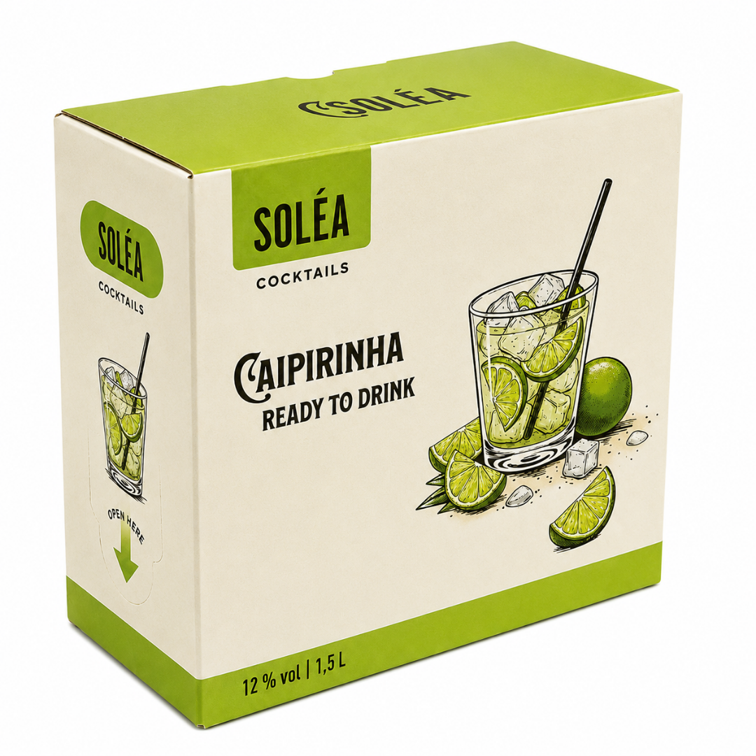 Soléa Caipirinha 1,5 l – Fertigcocktail mit Zapfhahn