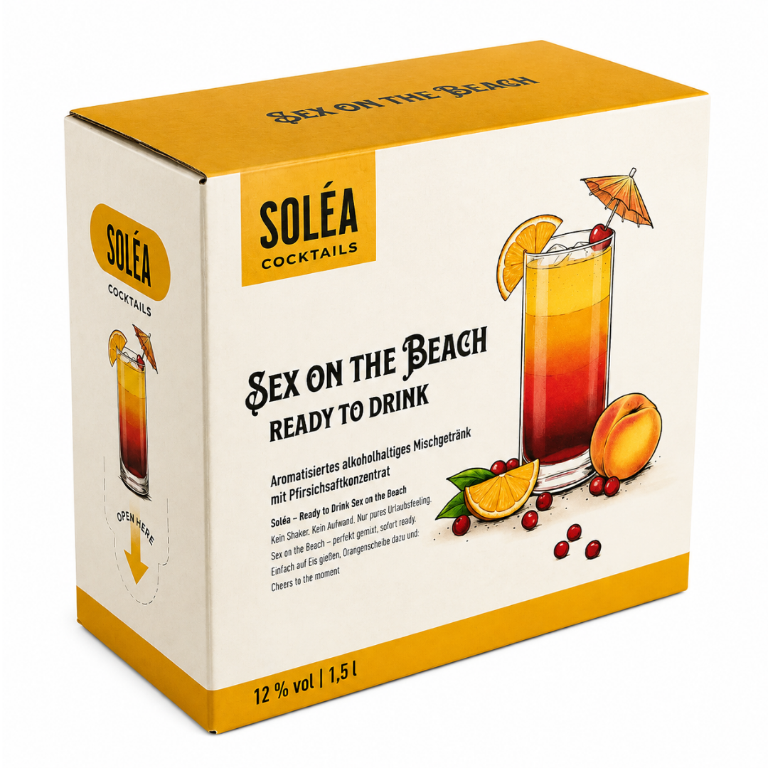 Soléa Sex on the Beach 1,5 l – Cocktail mit Zapfhahn