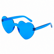 Sonnenbrille herzförmig Blau