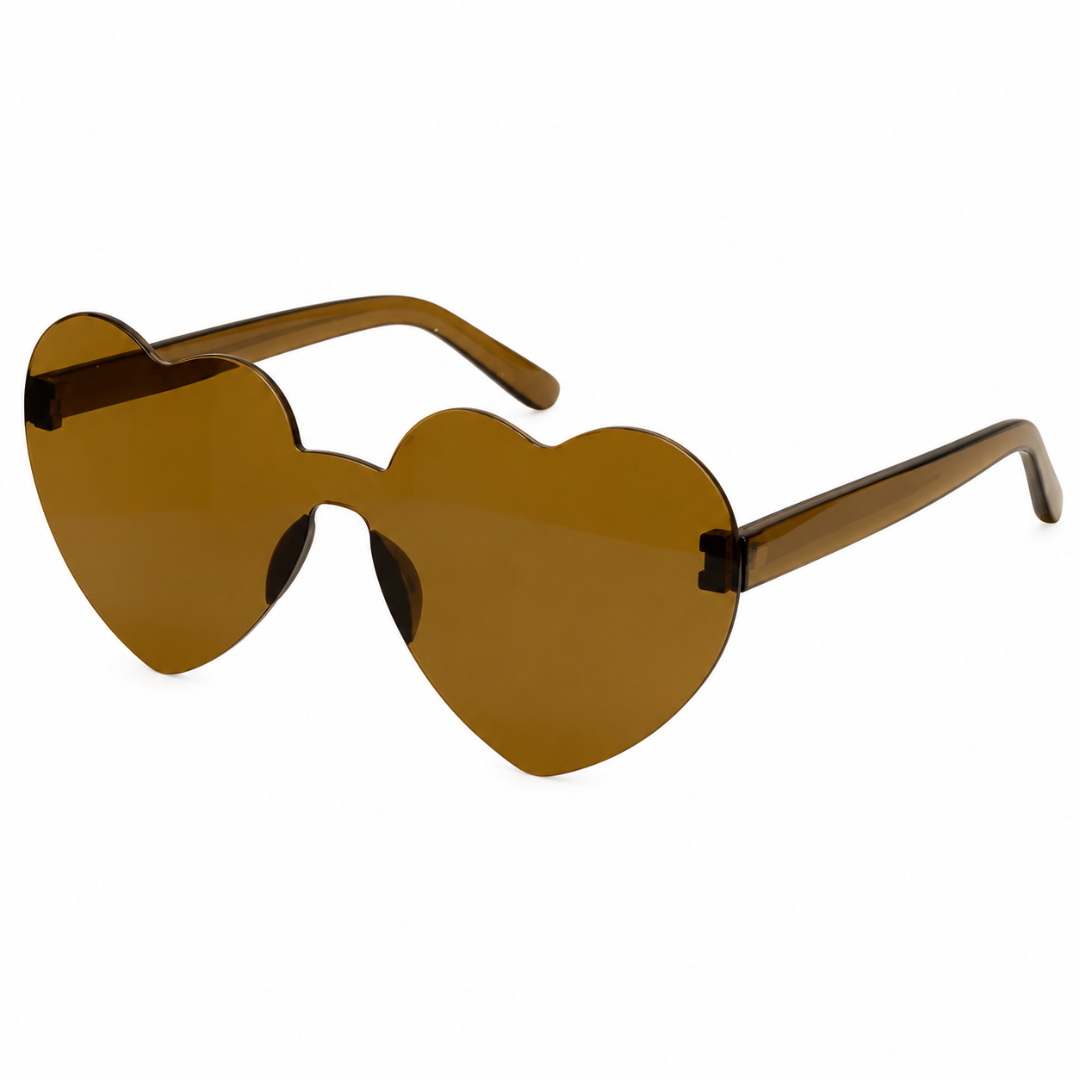 Sonnenbrille herzförmig Braun