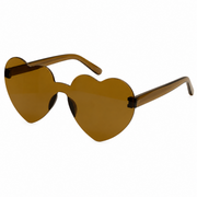 Sonnenbrille herzförmig Braun
