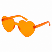 Sonnenbrille herzförmig Orange