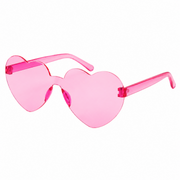 Sonnenbrille herzförmig Rosa