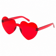 Sonnenbrille herzförmig Rot
