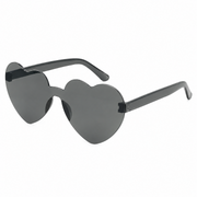 Sonnenbrille herzförmig Schwarz
