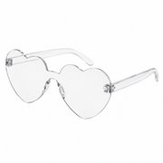 Sonnenbrille herzförmig Transparent