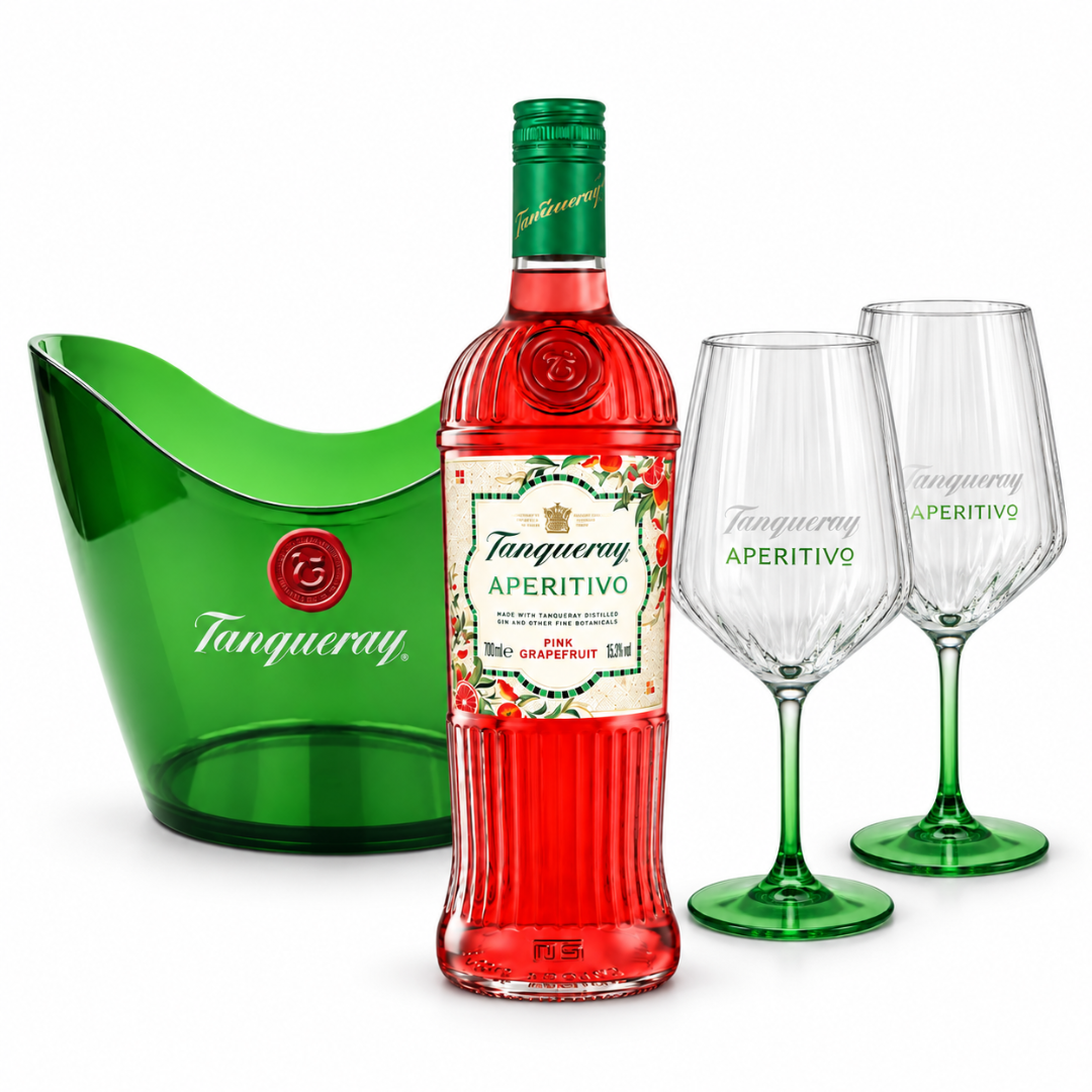 Tanqueray Pink Grapefruit Party Set mit Gläsern