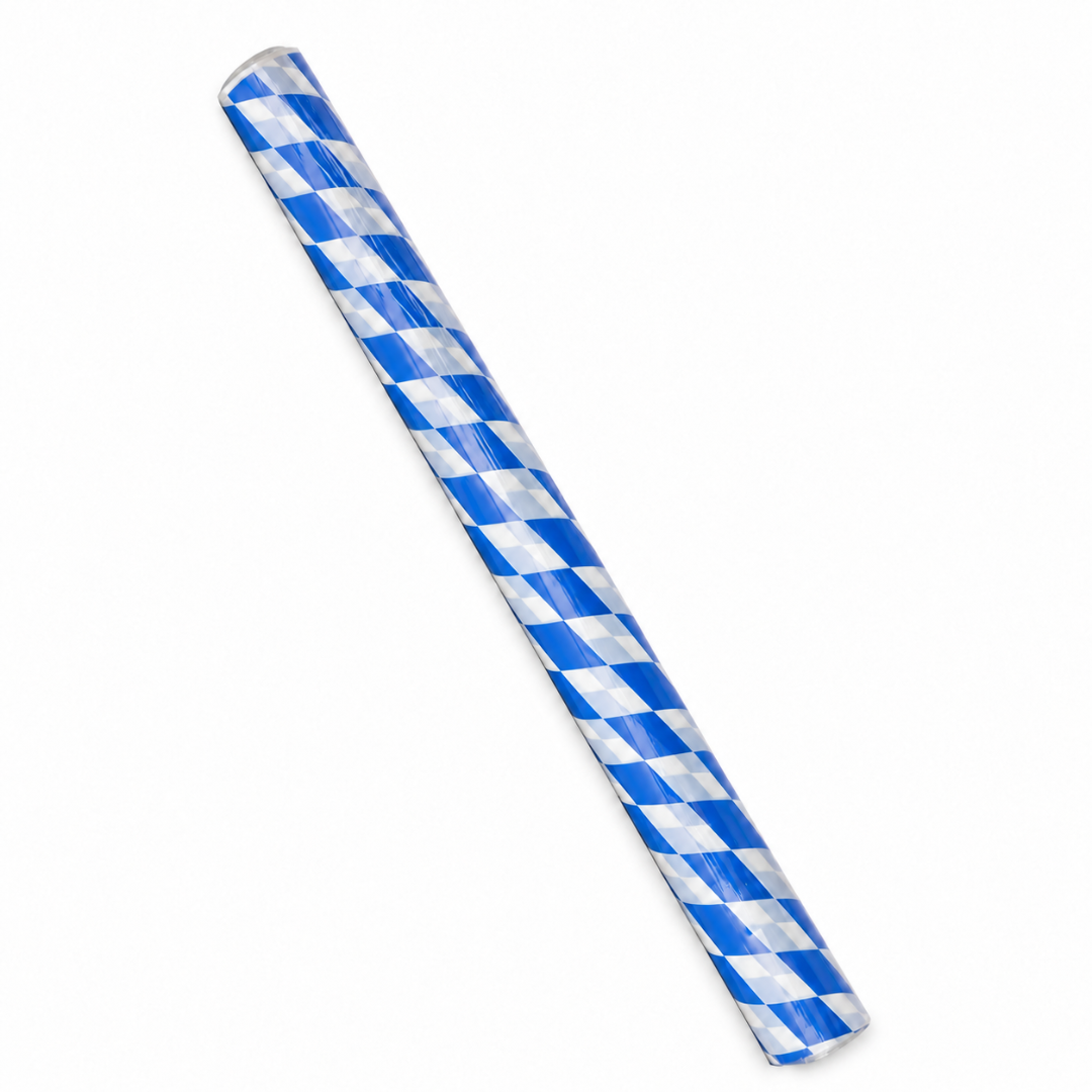 Tischdecke Rauten Blau Weiß 20 m x 1 m