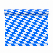Tischdecke Rauten Blau Weiß 20 m x 1 m