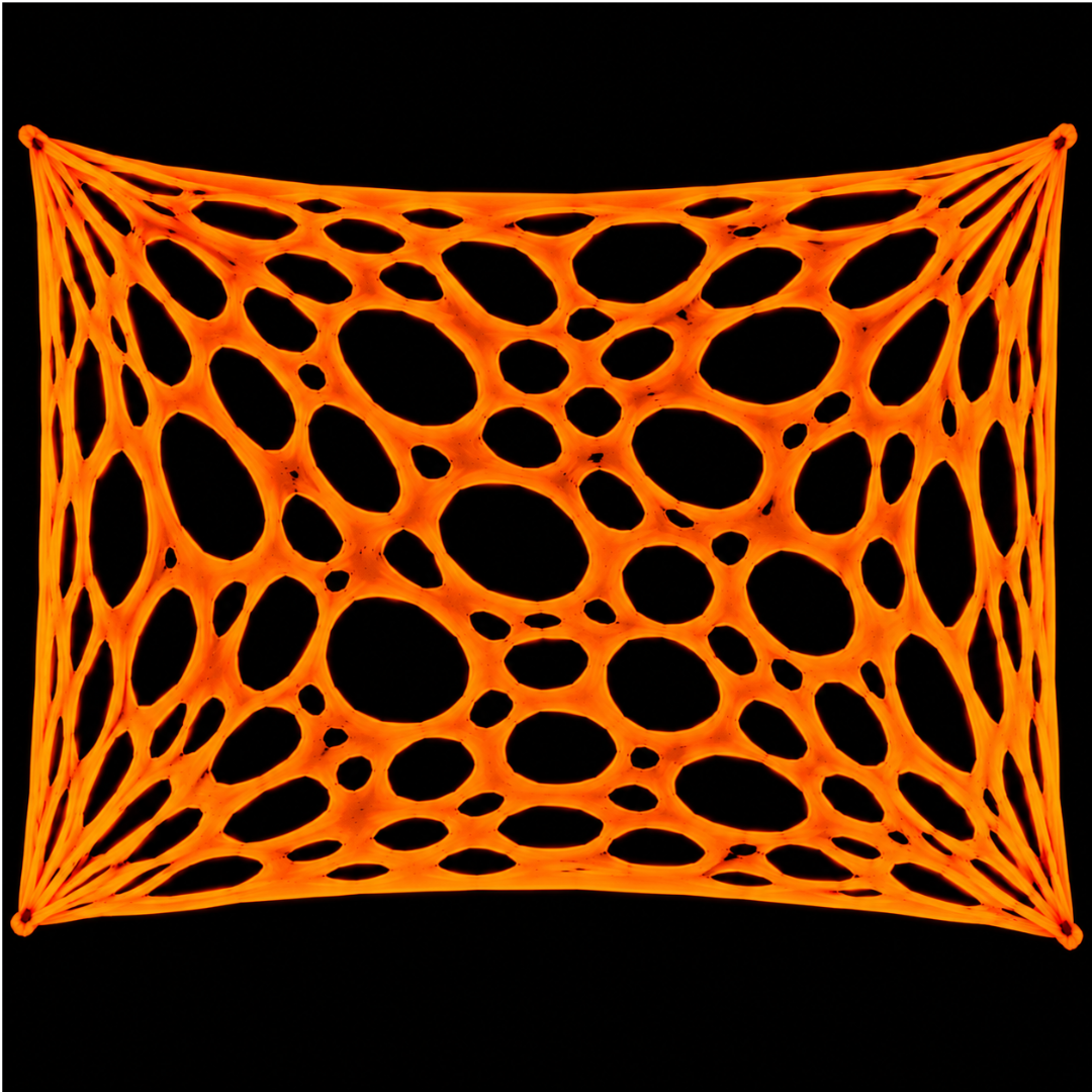 UV Neon Netz Orange