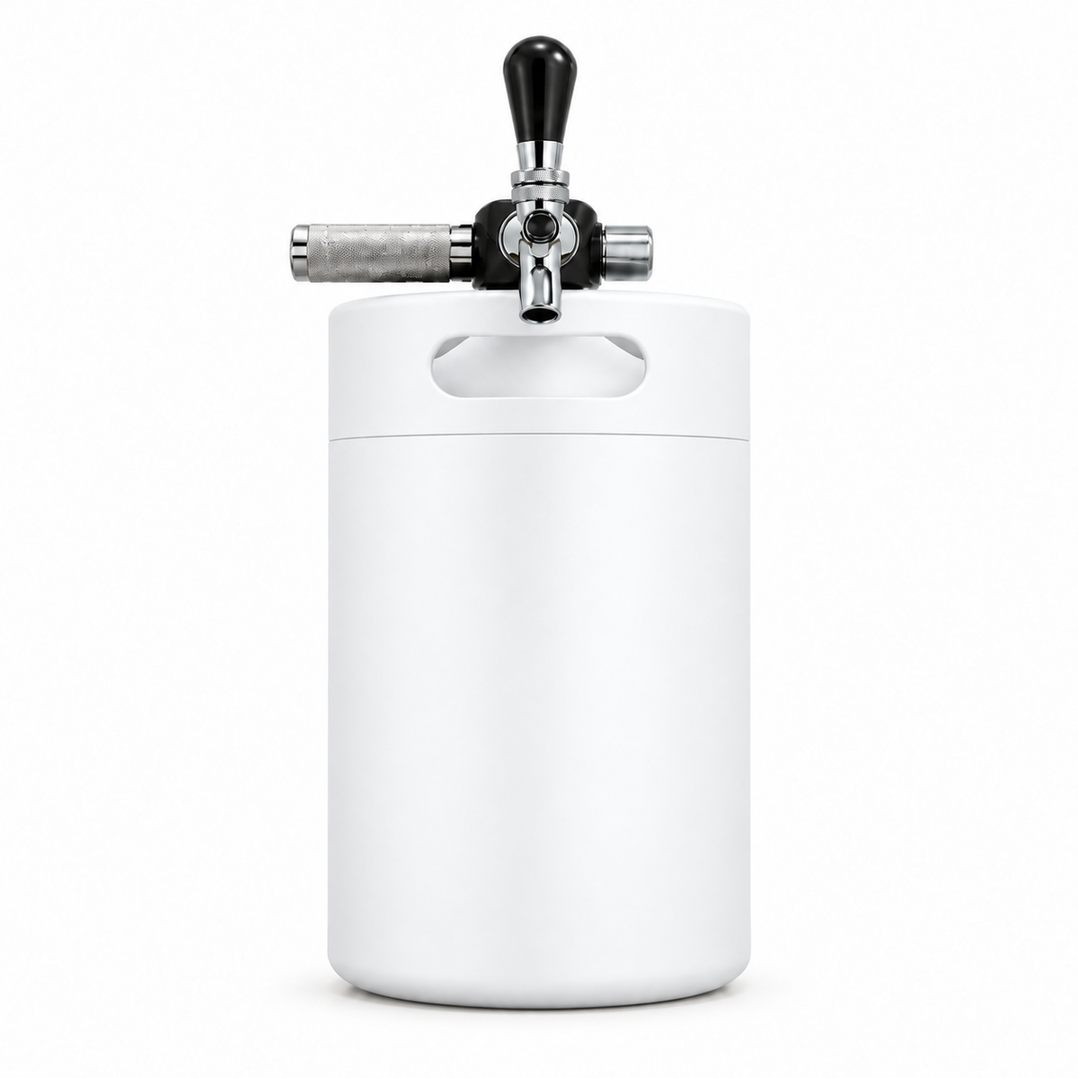 Keggo Mini Keg 4 l Weiß – Mobile Zapfanlage für Cocktails & Spritz