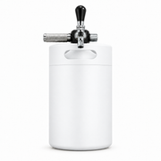 Keggo Mini Keg 4 l Weiß – Mobile Zapfanlage für Cocktails & Spritz