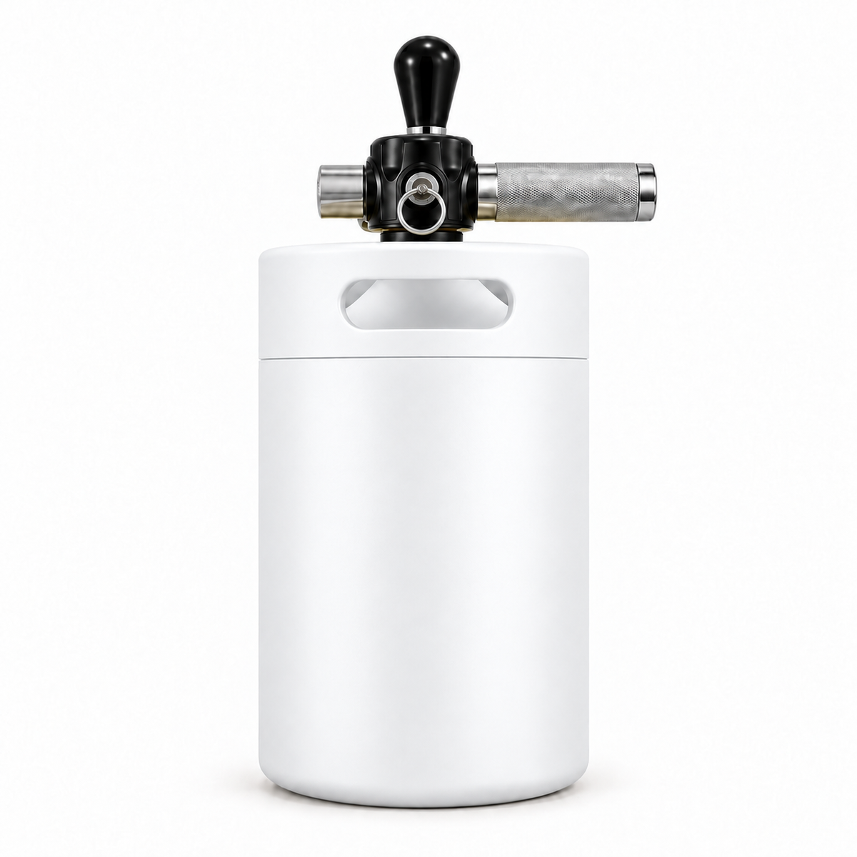 Keggo Mini Keg 4 l Weiß – Mobile Zapfanlage für Cocktails & Spritz