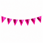 Wimpelkette Metallic Pink 3 m