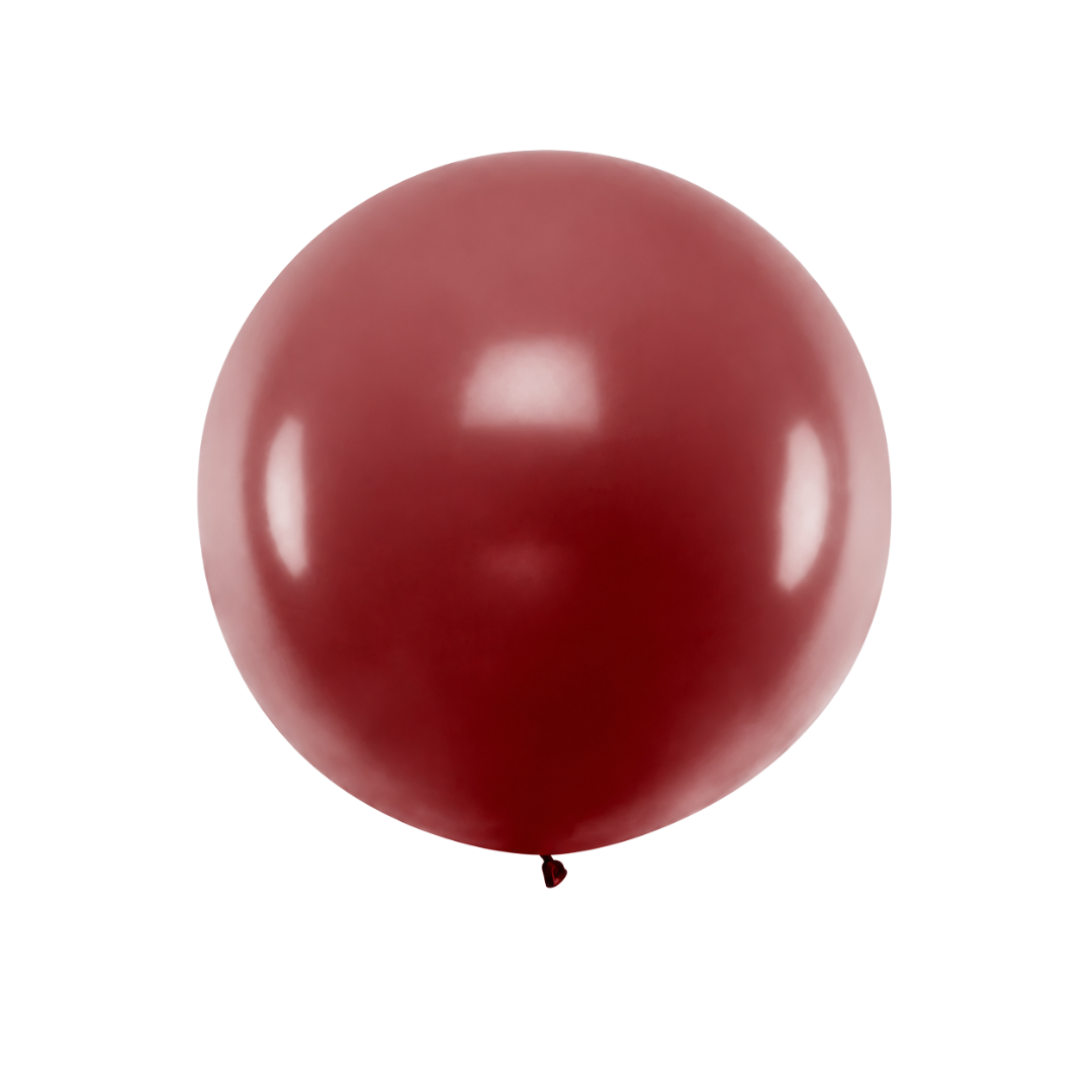 XXL Ballon Dunkelrot  1 Meter