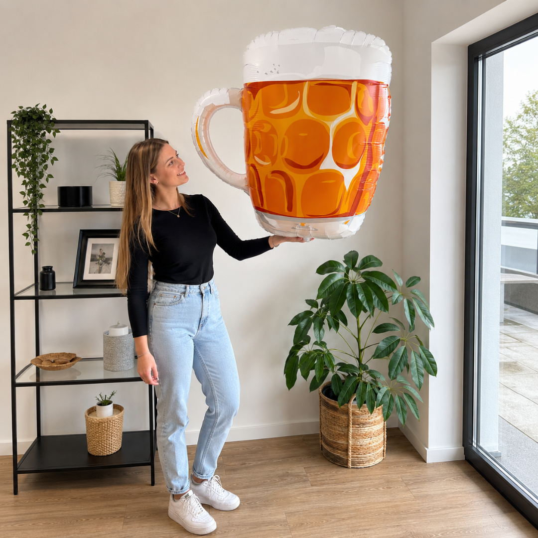 XXL Folienballon Bierkrug 100 cm