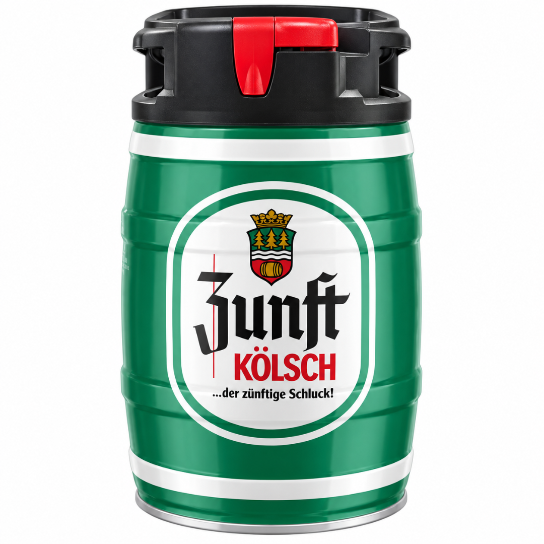 Zunft Kölsch 5 Liter CO2 Partyfass mit Zapfhahn